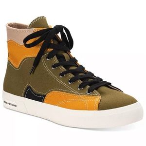 Sun + Stone Men's Mesa Colorblocked Lace-Up High Top Sneakers